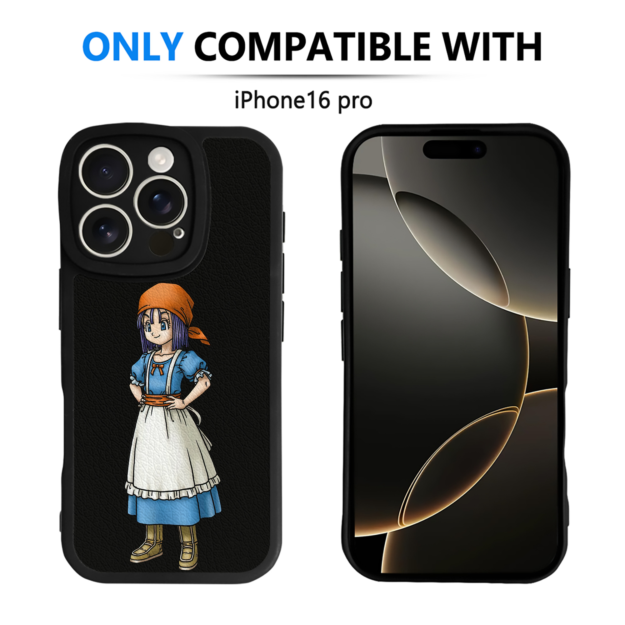 （画像用） ドラゴンクエスト Doragon Kuesuto Dragon Quest 【iPhone 16シリーズ対応】シリコンスマホケース（レザー調） 材質：シリコン